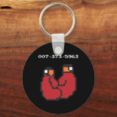 Porte-clés Jeu vidéo 90s 45s Codes Drôle cadeau (Recto)