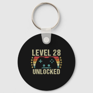 Porte-clés Jeu Vintage 28e anniversaire cadeau garçon 28 ans
