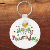 Porte-clés Jeudi Jeudi Semaine de Salutation Expression de te (Recto)