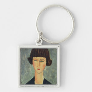 Porte-clés Jeune Brunette, 1917 (huile sur la toile)