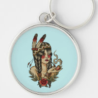 Jeune femme de natif américain