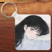 porte-clés jeune fille de la sieste (Recto)