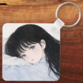 porte-clés jeune fille de la sieste (Verso)