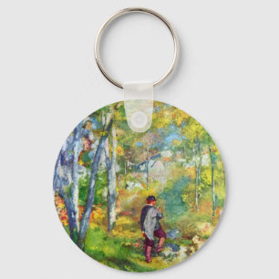 Porte-clés Jeune homme dans la forêt de Fontainebleau par Ren