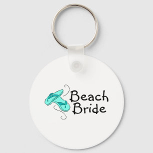 Porte-clés Jeune mariée de plage (mariage de plage)