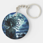 Porte-clés Jeune Méduse jolie par la Lune & l'Océan (Dos)