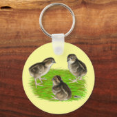 Porte-clés Jeunes cailles de Bobwhite (Recto)