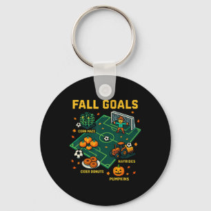 Porte-clés Jeux de foot d'automne pour enfants amusants Pixel