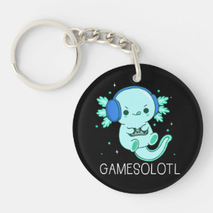 Porte-clés Jeux Kawaii Axolotl Axolotl Joueur