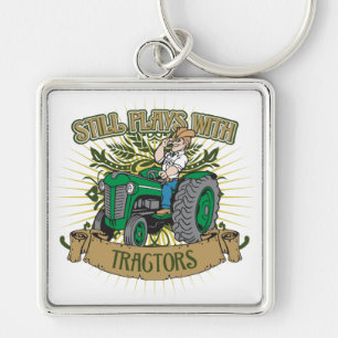 Porte-clés Jeux toujours avec les tracteurs verts