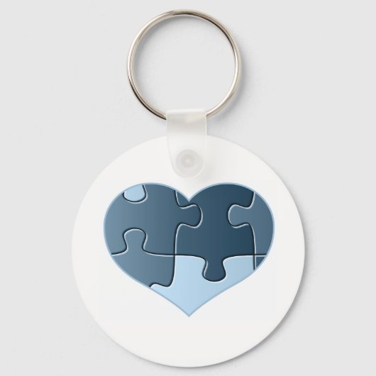 Porte-clés Jigsaw Heart Keychain (Recto)