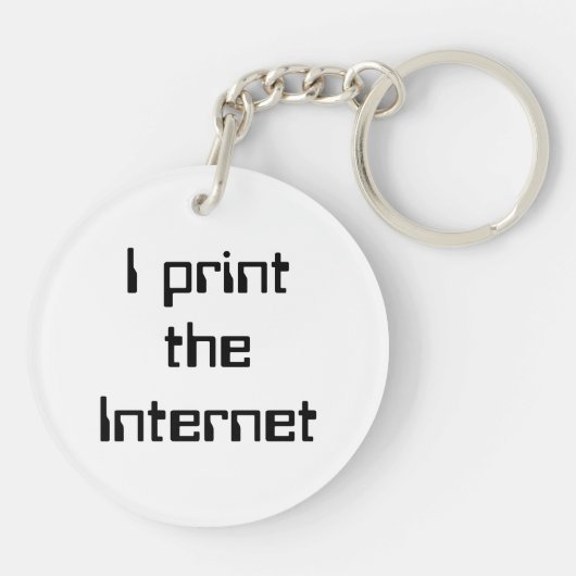 Porte-clés J'imprime Internet (Dos)
