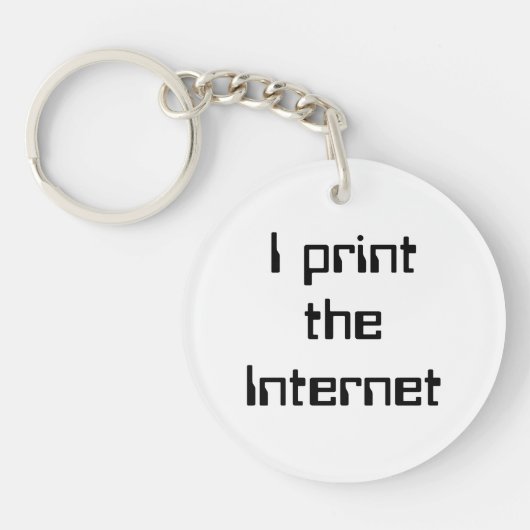 Porte-clés J'imprime Internet (Devant)