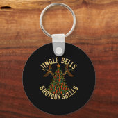 Porte-clés Jingle Bells Shotgun Shells Funny Hunting Christma (Recto)