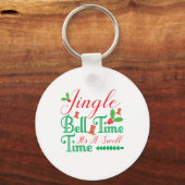 Porte-clés Jingle cadeau de Noël Heure Bell (Recto)