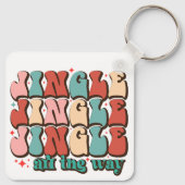 Porte-clés Jingle tout le chemin Retro Super Noël (Dos)