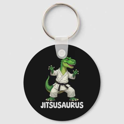 Porte-clés Jitsusaurus Dinosaure Karaté Arts Martiaux Amuseme (Recto)