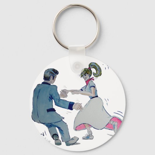 Porte-clés Jive Fun ! swing danse rock and roll (Recto)