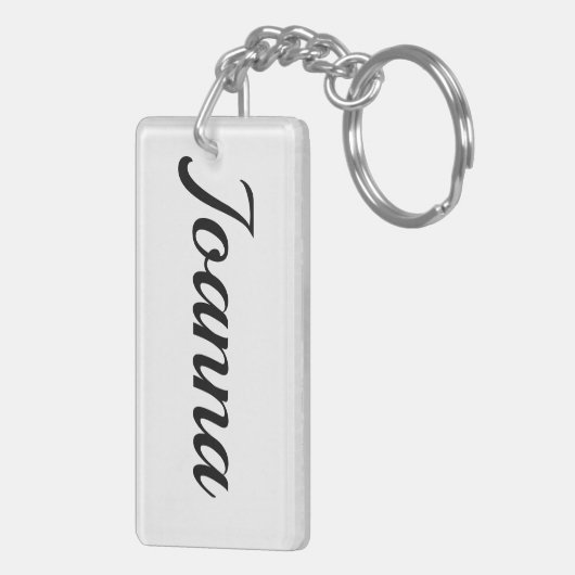 Porte-clés Joanna noir blanc (Dos droit)