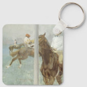 Porte-clés Jockeys avant la course par Edgar Degas (Dos)