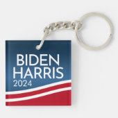 Porte-clés Joe Biden 2024 - Bouton de conception moderne d'on (Dos)