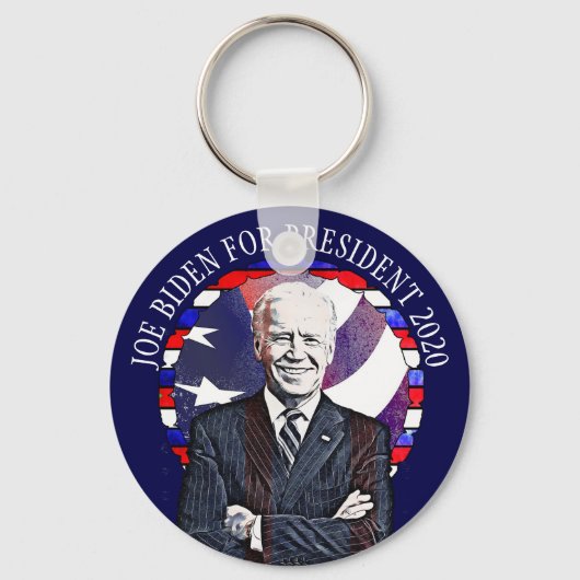 Porte-clés Joe Biden pour l'élection présidentielle américain (Recto)