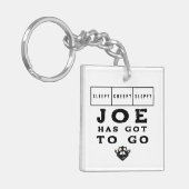 PORTE-CLÉS JOE DOIT PARTIR (Devant gauche)
