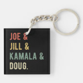 Porte-clés Joe & Jill & Kamala & Doug I (Dos)