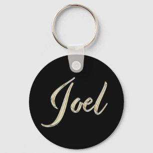 Porte-clés Joel Name whitegold Button