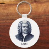 Porte-clés Johann Sebastian Bach, bleu (Recto)