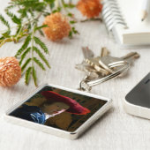 Porte-clés Johannes Vermeer - Fille avec un Casquette rouge (Côté)