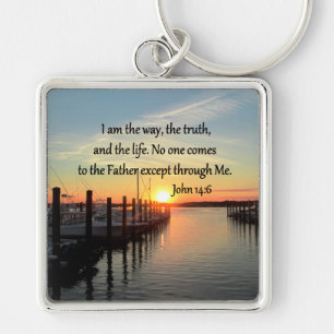 PORTE-CLÉS JOHN 14:6 DESIGN PHOTO SUNSET