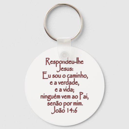 Porte-clés John 14:6 Portugais (Recto)