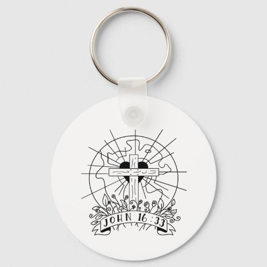 Porte-clés John 16:33 porte - clé (Recto)