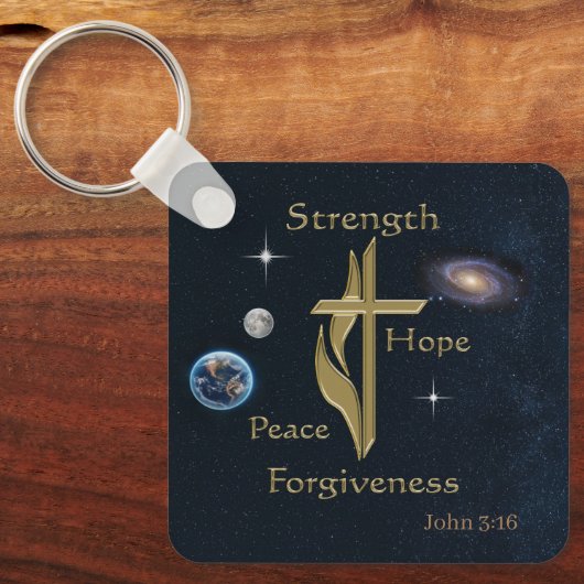 Porte-clés John 3:16 (Recto)