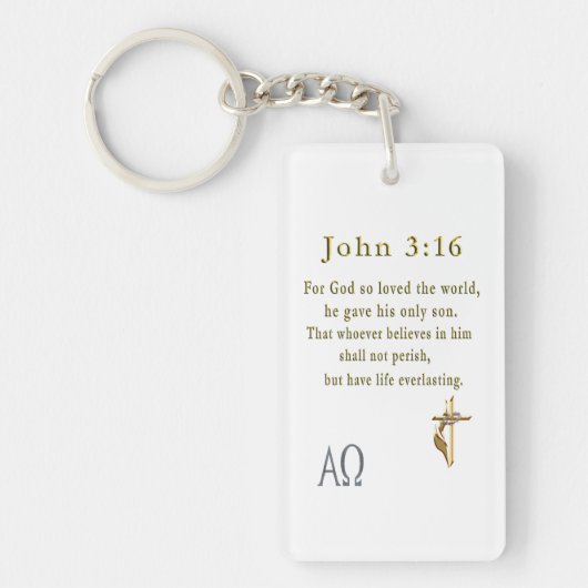 Porte-clés John 3:16 (Devant)