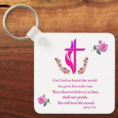 Porte-clés John 3:16 (Recto)