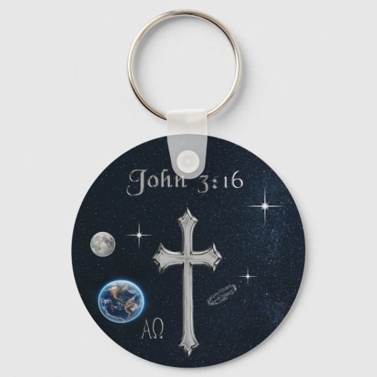 Porte-clés John 3:16 (Recto)