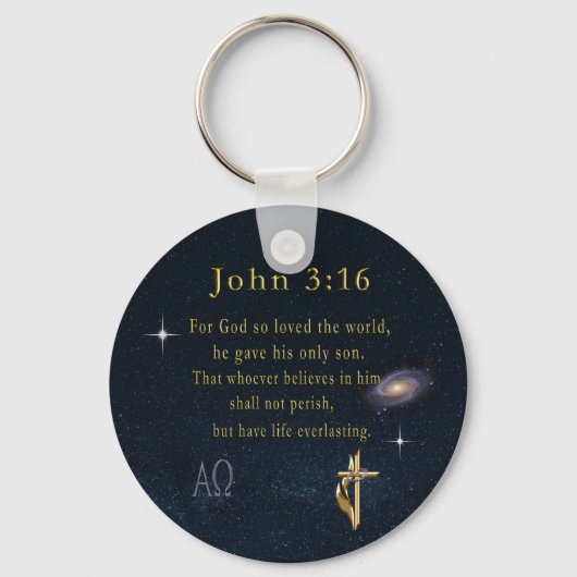 Porte-clés John 3:16 (Recto)