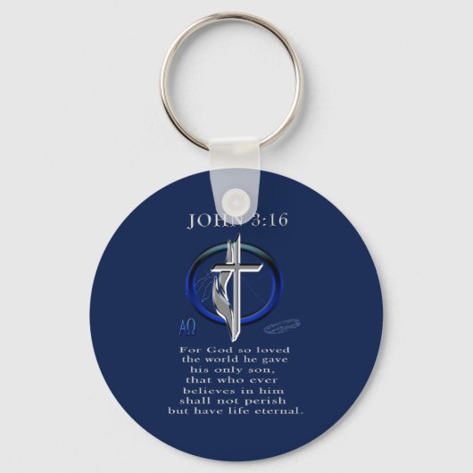 Porte-clés John 3:16 (Recto)