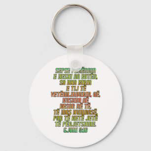 Porte-clés John 3:16 Albanian