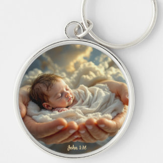 Porte-clés John 3:16 Bible Verse Baby Keychain