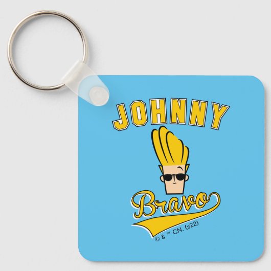 Porte-clés Johnny Bravo Collegiate Graphic (Recto)