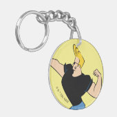 Porte-clés Johnny Bravo Flexing (Devant gauche)