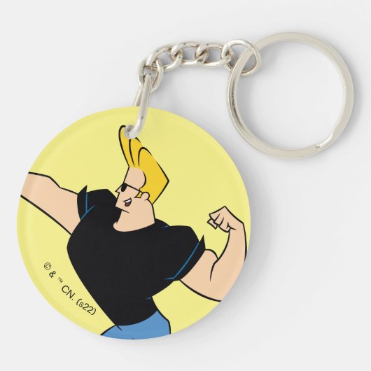 Porte-clés Johnny Bravo Flexing (Dos)