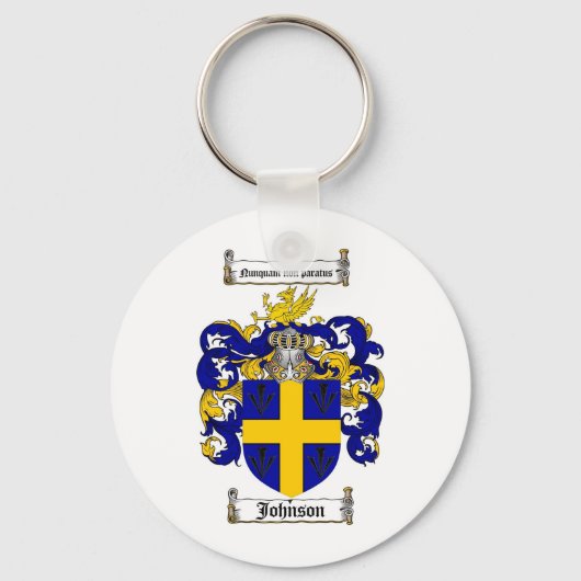 PORTE-CLÉS JOHNSON FAMILLE CREST - JOHNSON COAT D'ARMES (Recto)