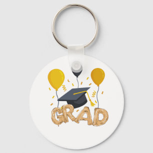 Porte-clés Joie de diplôme capturée dans un design rêvé