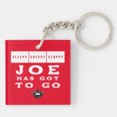 Porte-clés JOIE Déplaisante Sleepy Sloppy A DEVANT ALLER (Dos)