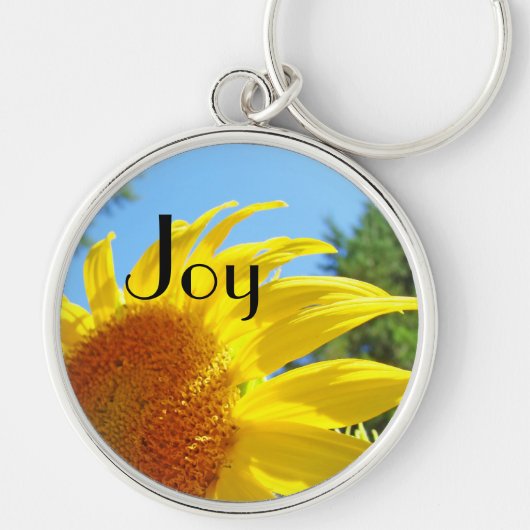 Porte-clés Joie Été Tournesol Jaune (Devant)