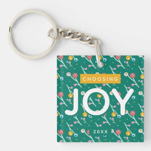 Porte-clés Joie Fêtes Berries Green Christmas Custom (Devant)